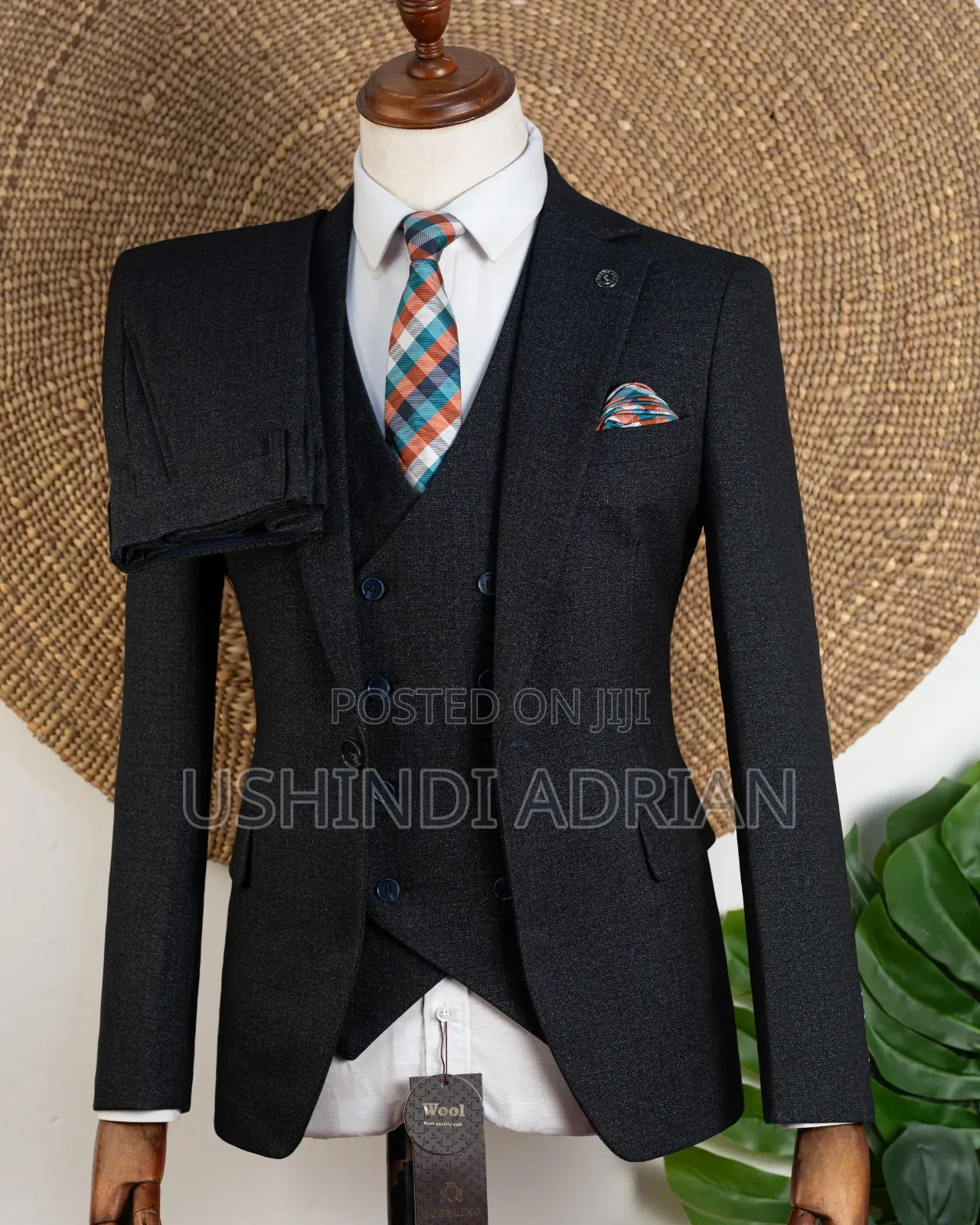 distinctive Cotton Form Suitthree Pieces Suit