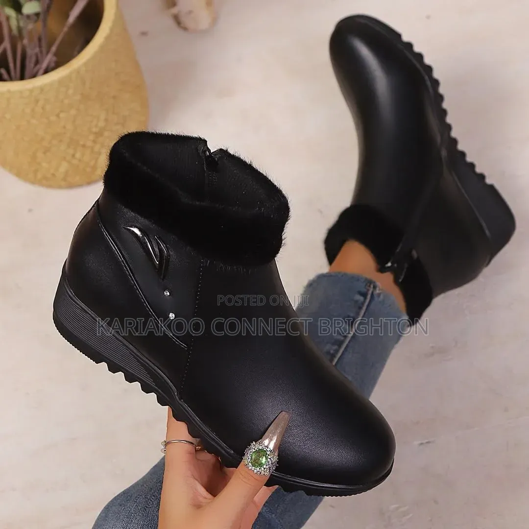 The Midnight Fur Bootie