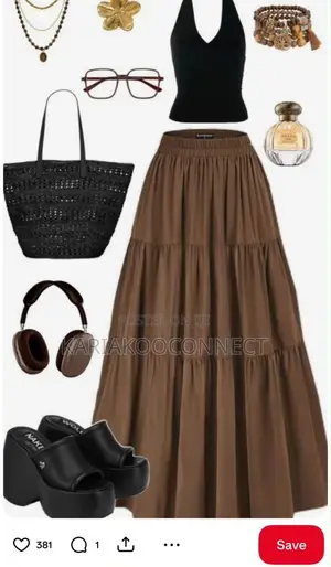 Tiered Maxi Skirt