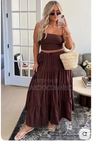 Tiered Maxi Skirt