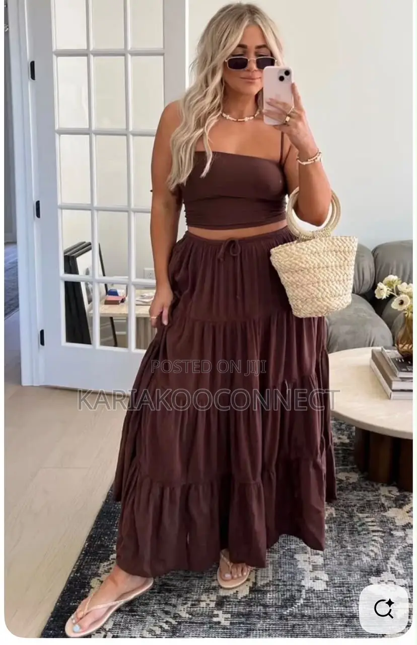 Tiered Maxi Skirt