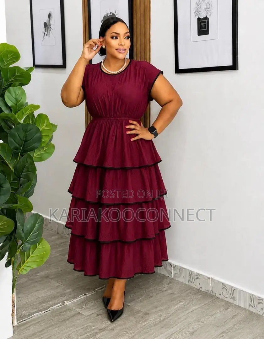 Tiered Ruffle Midi Dress