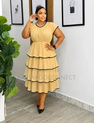 Tiered Ruffle Midi Dress
