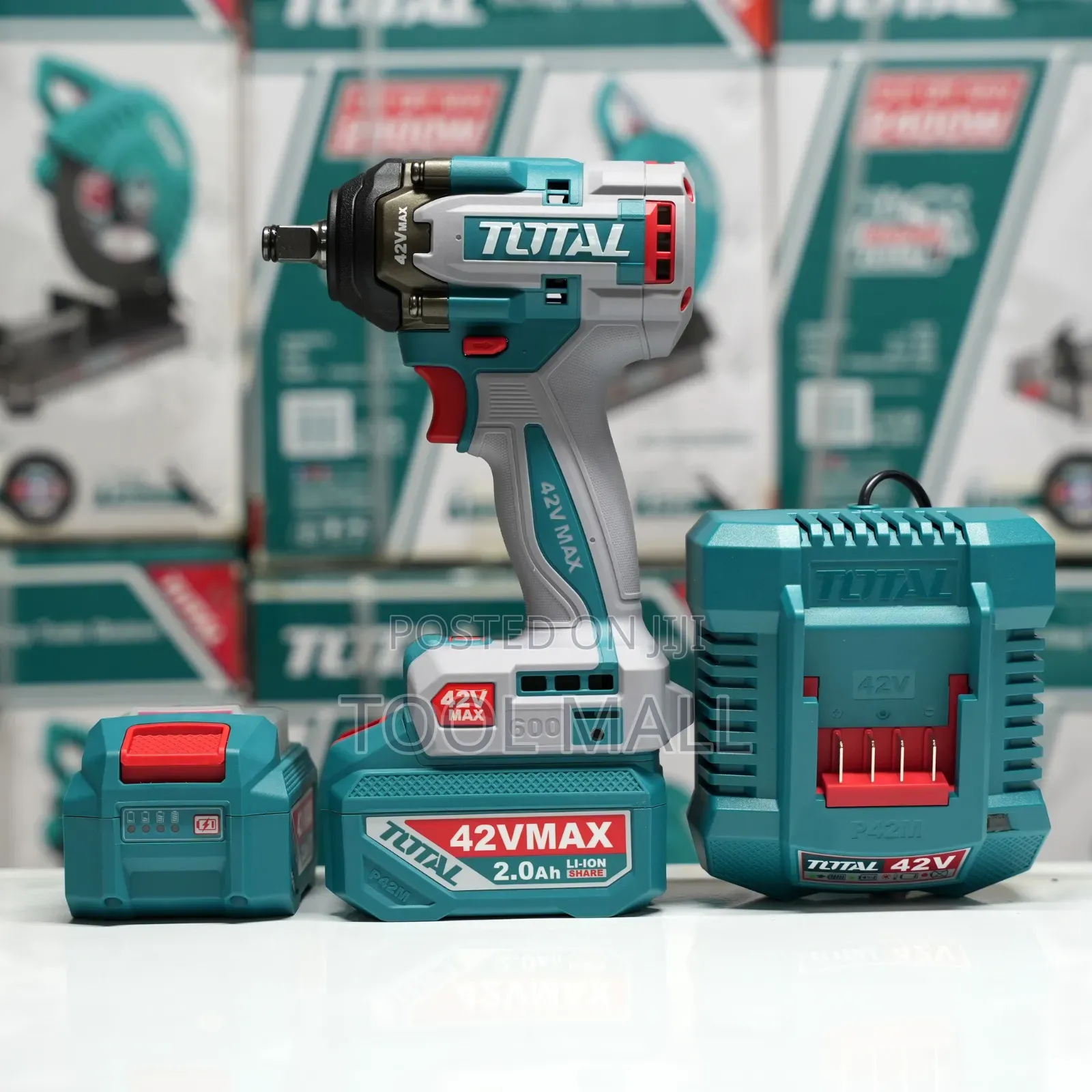 Total Cordless Impact Wrench 42V MAX, 600Nm (TIWLI42602)