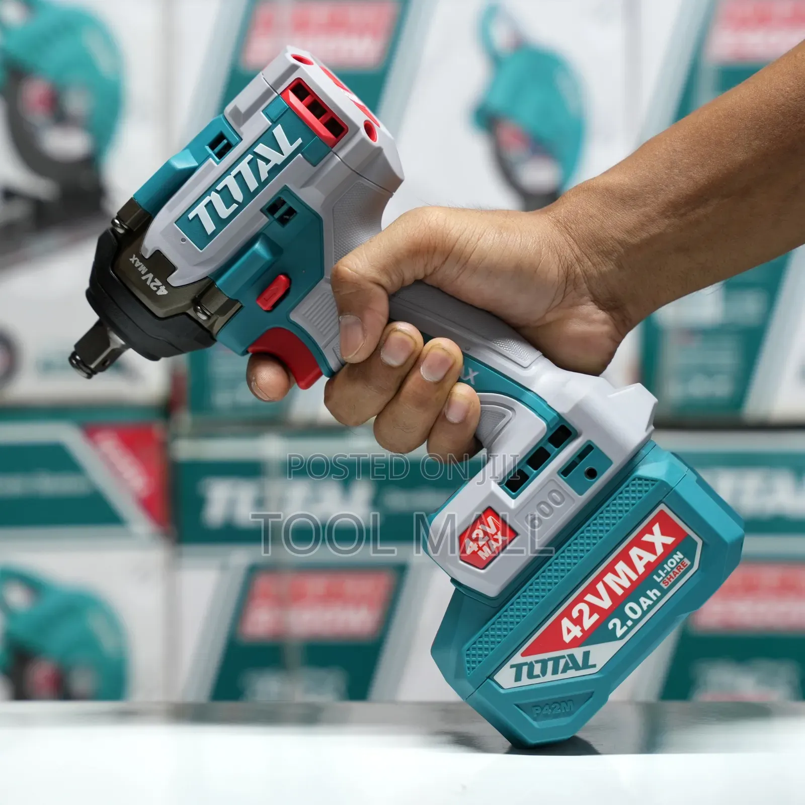 Total Cordless Impact Wrench 42V MAX, 600Nm (TIWLI42602)
