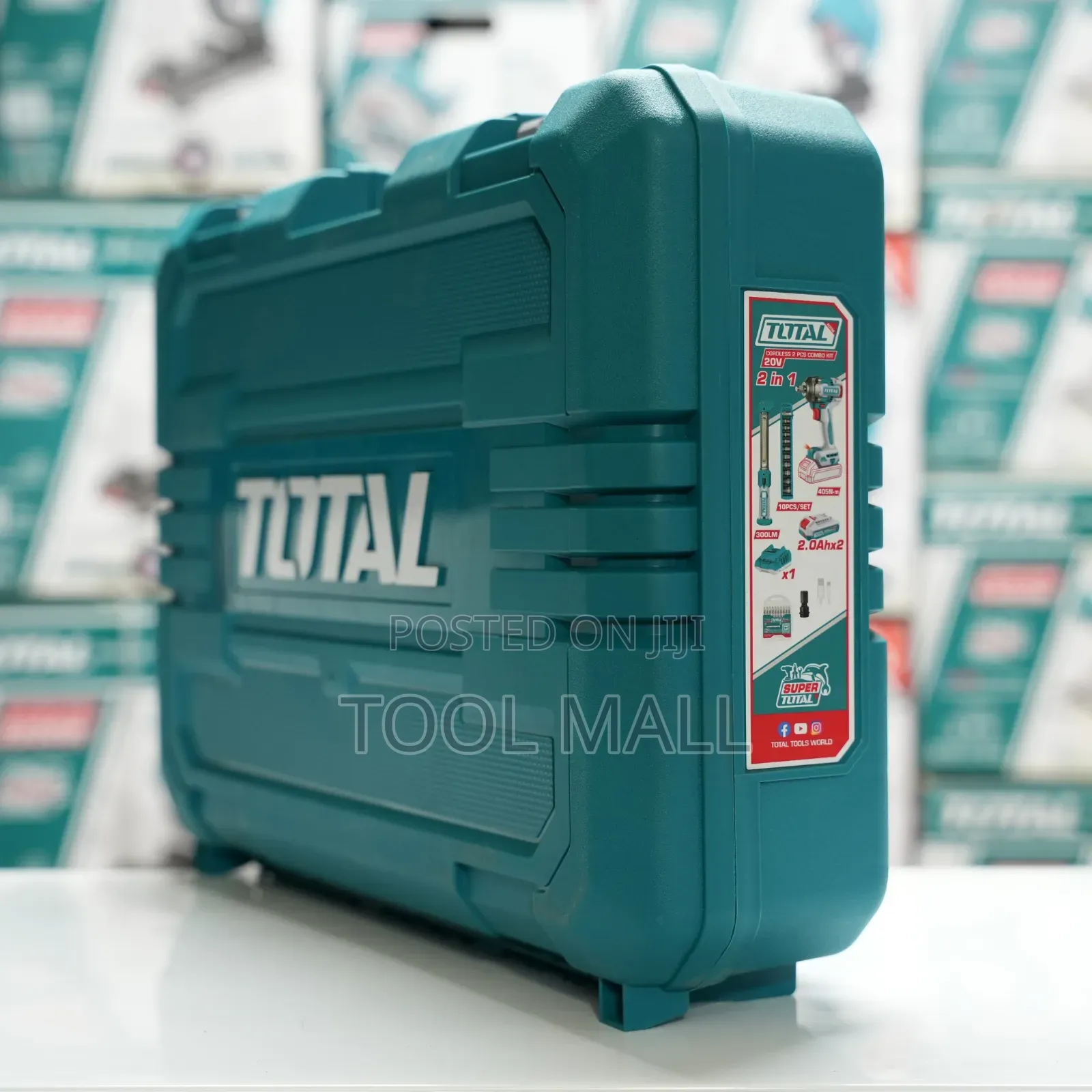 Total Cordless 2pcs Combo Kit Impact Wrench+Work Lamp TOSLI23056