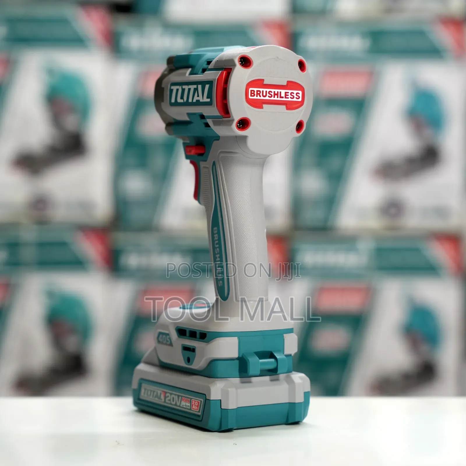 Total Cordless 2pcs Combo Kit Impact Wrench+Work Lamp TOSLI23056