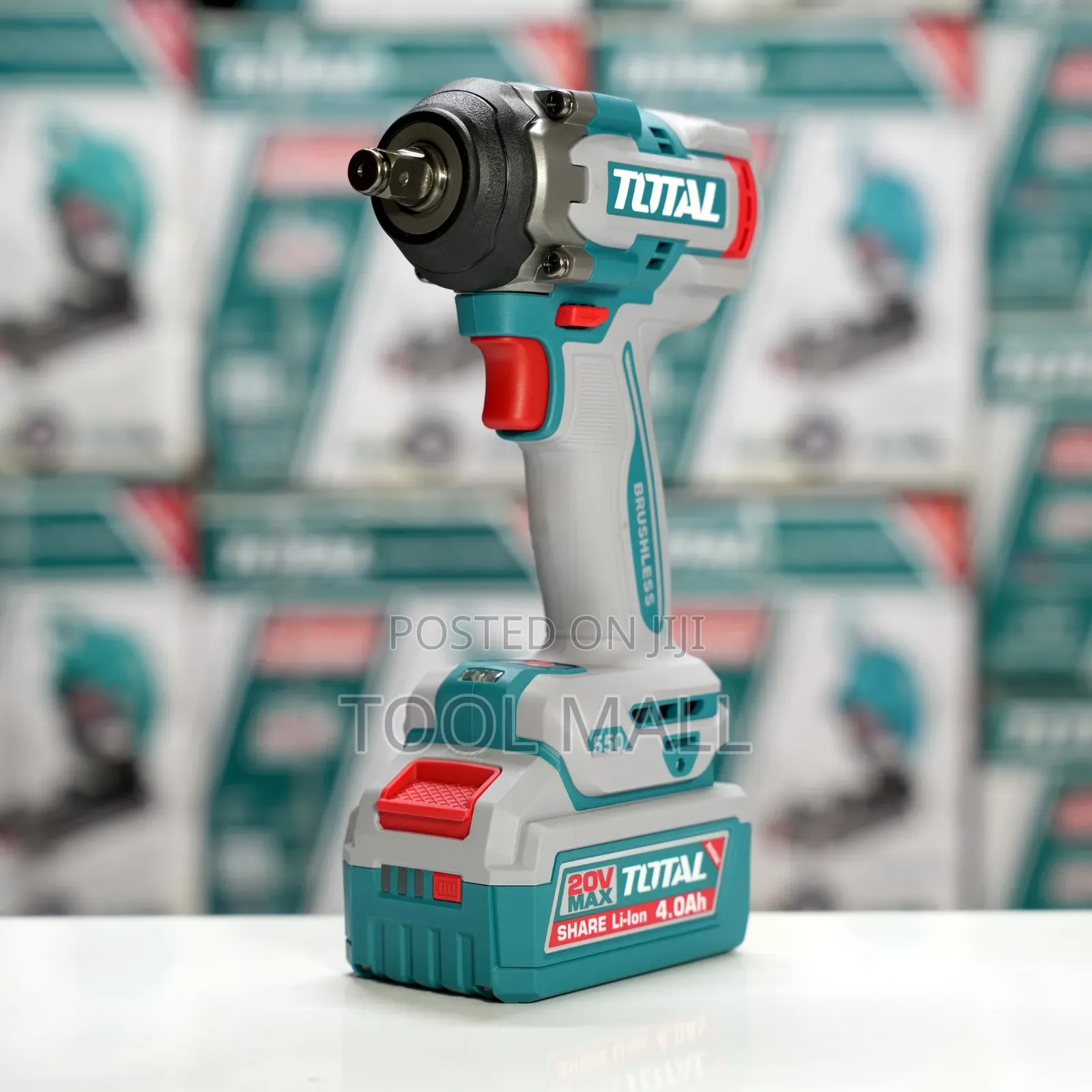 Total Cordless Impact Wrench 20V, 550Nm (TIWLI2055)
