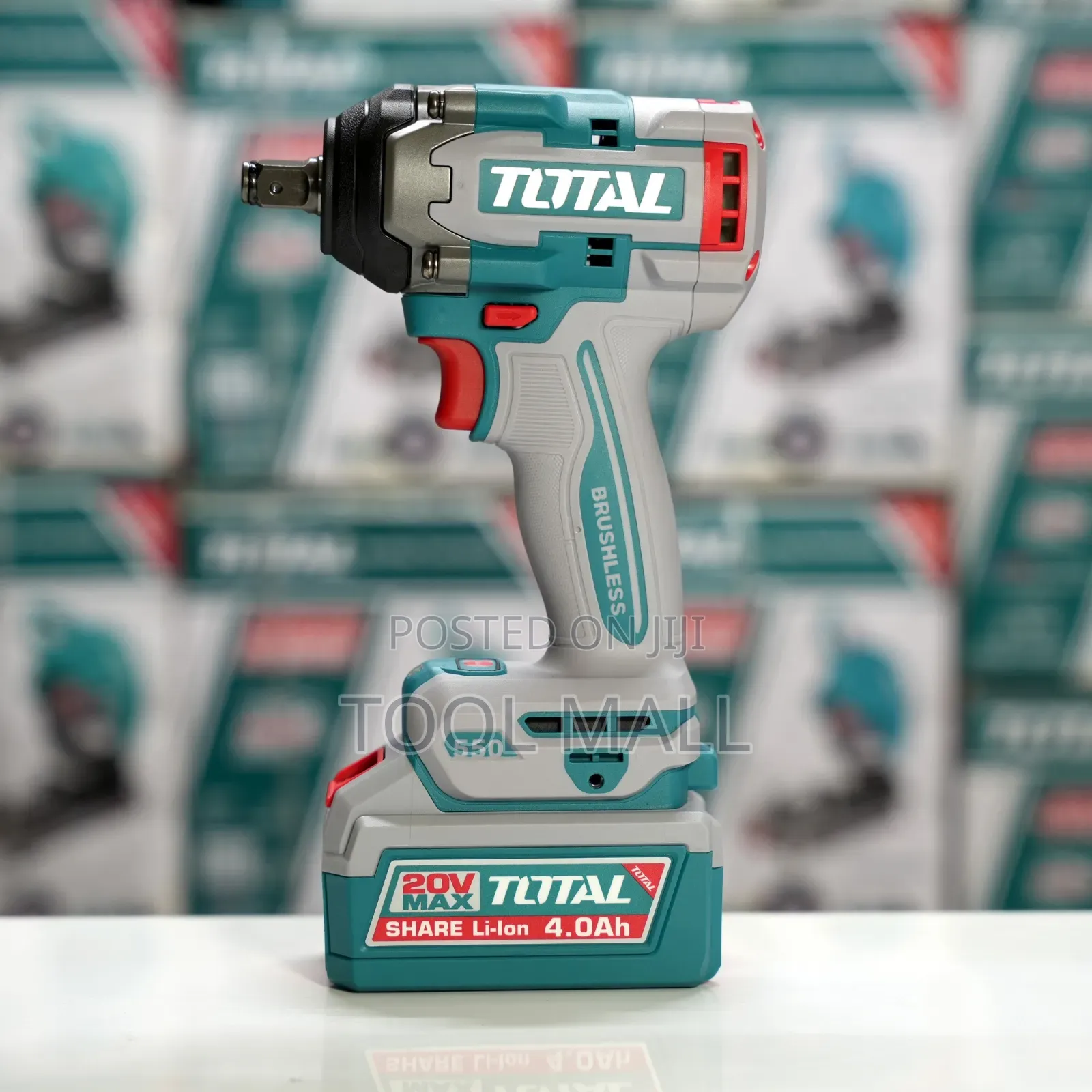 Total Cordless Impact Wrench 20V, 550Nm (TIWLI2055)