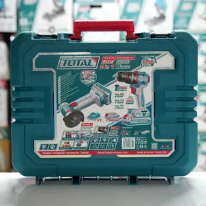 Total Cordless 2pc Combo Kt: Mini Cut-Off Tool+Impact Drill TCKLI20255