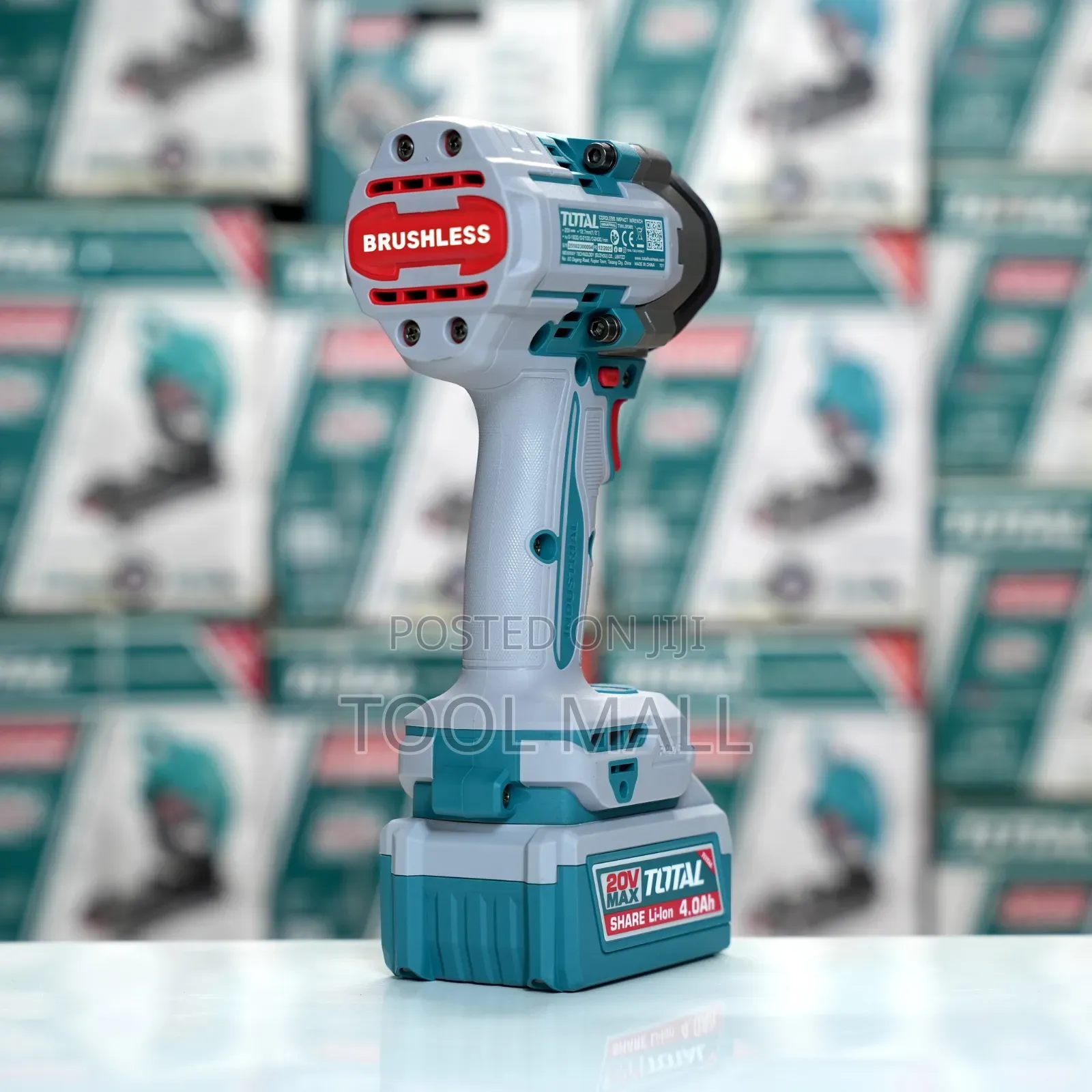 Total Cordless Impact Wrench 20V, 850Nm (TIWLI2085)
