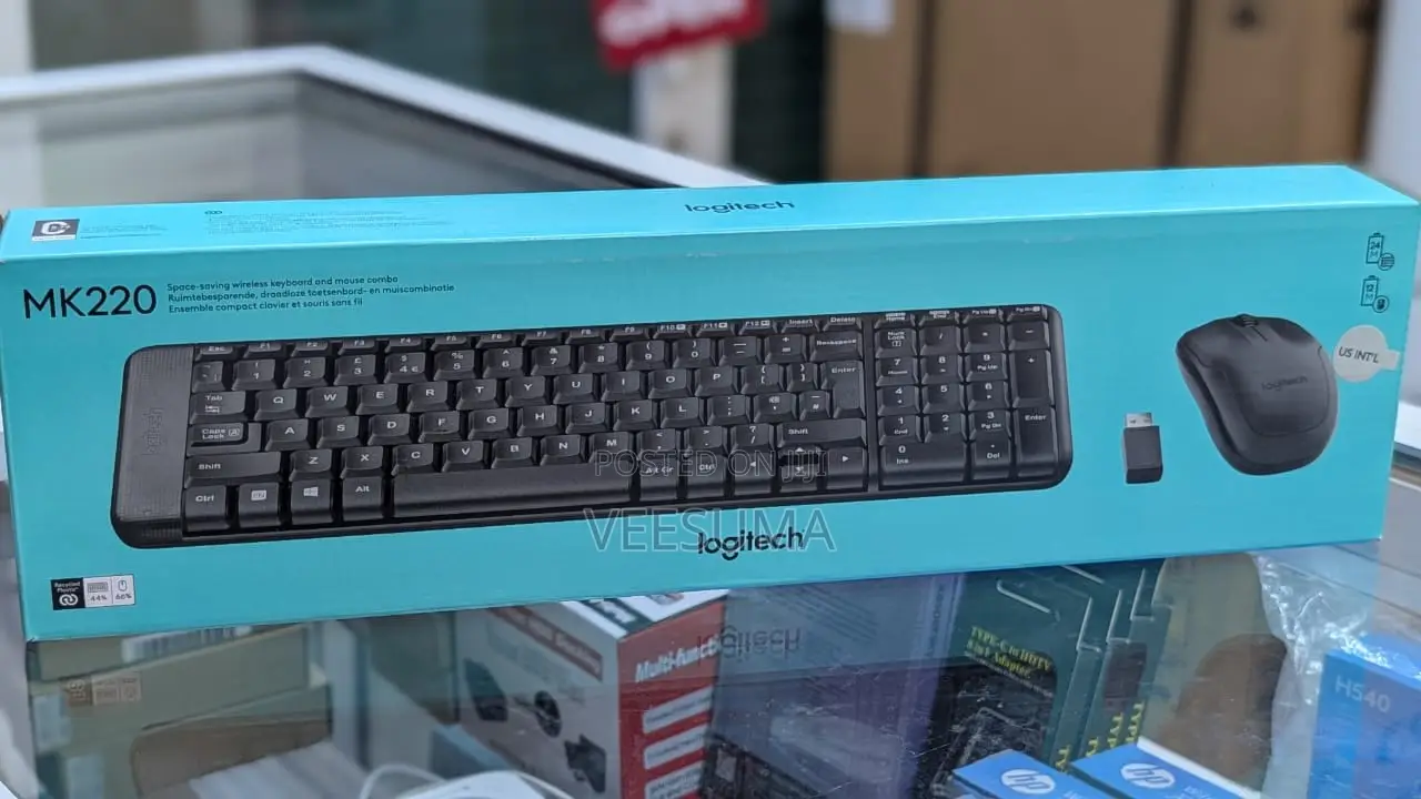 Original Logitech MK220 Wireless Keyboard and Mouse Combo