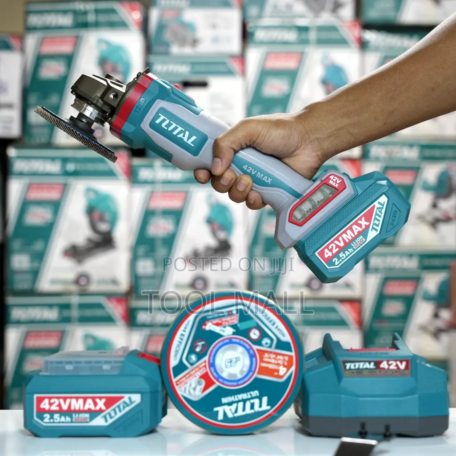 Total Cordless Angle Grinder 42V MAX, 100mm/4" (TAGLI)