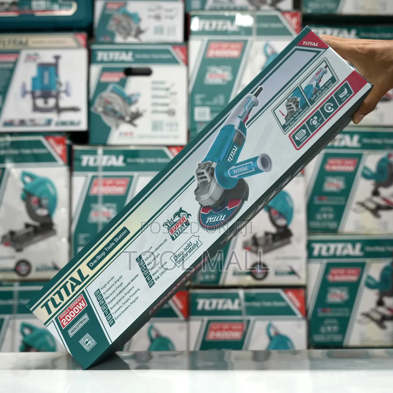 Total Angle Grinder 2000W (Corded, Industrial)