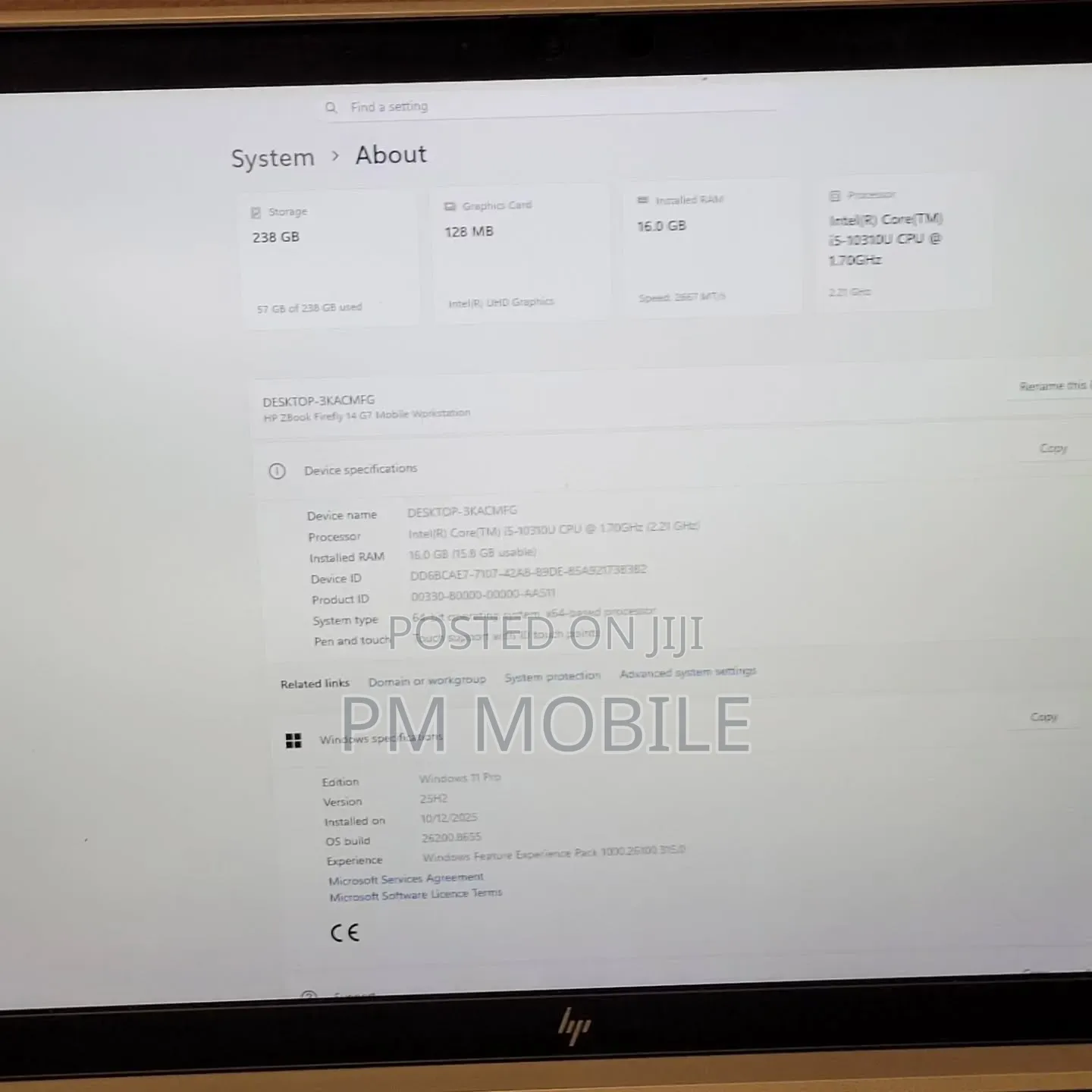 Laptop HP ZBook Firefly 14 G7 16GB Intel Core i5 SSD 256GB