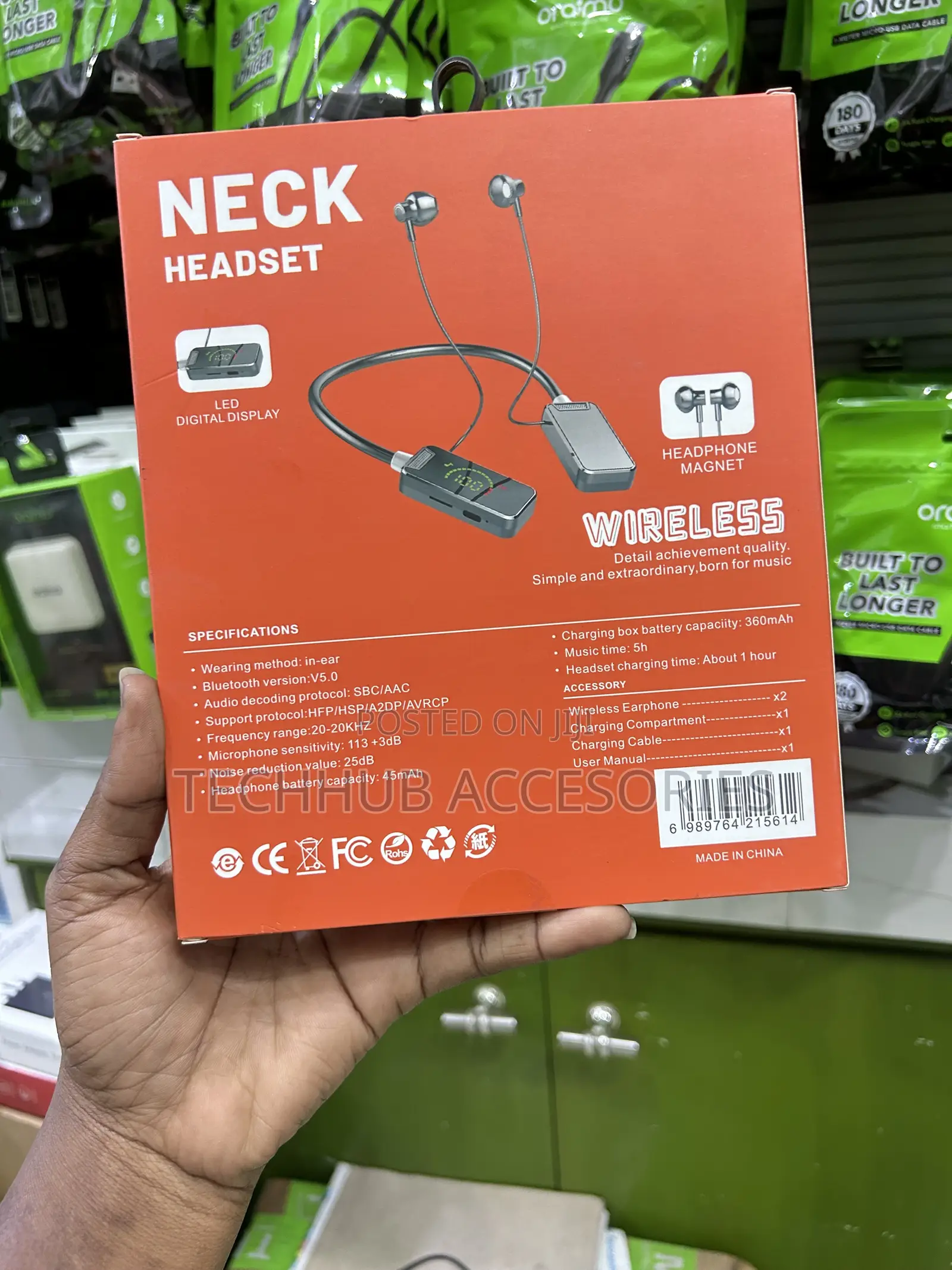 Kosyn Neck Headset Wireless Bluetooth Earphones