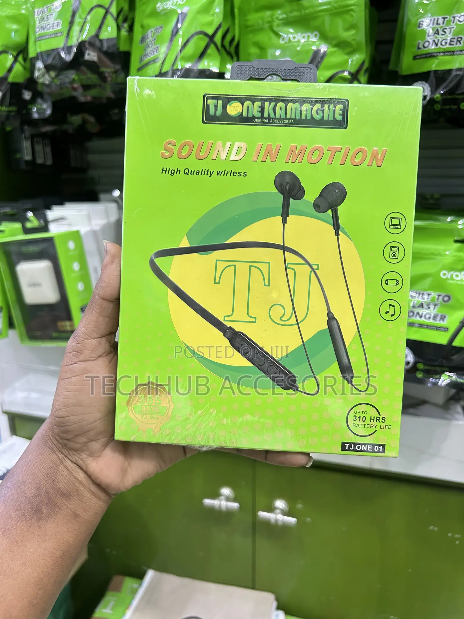 TJ One Wireless Bluetooth Neckband Headset