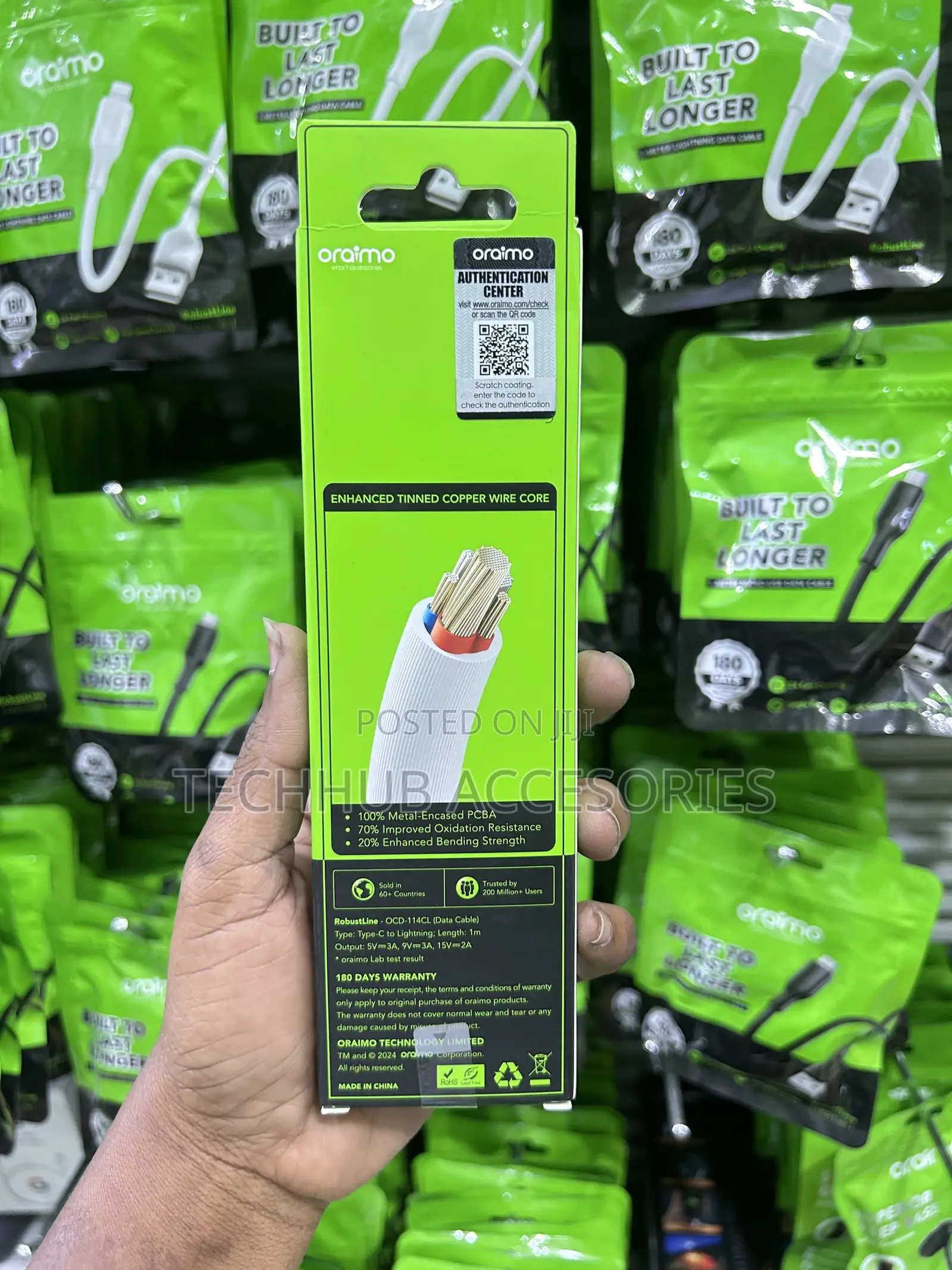Oraimo Robust Line USB Cable Type C to iPhone