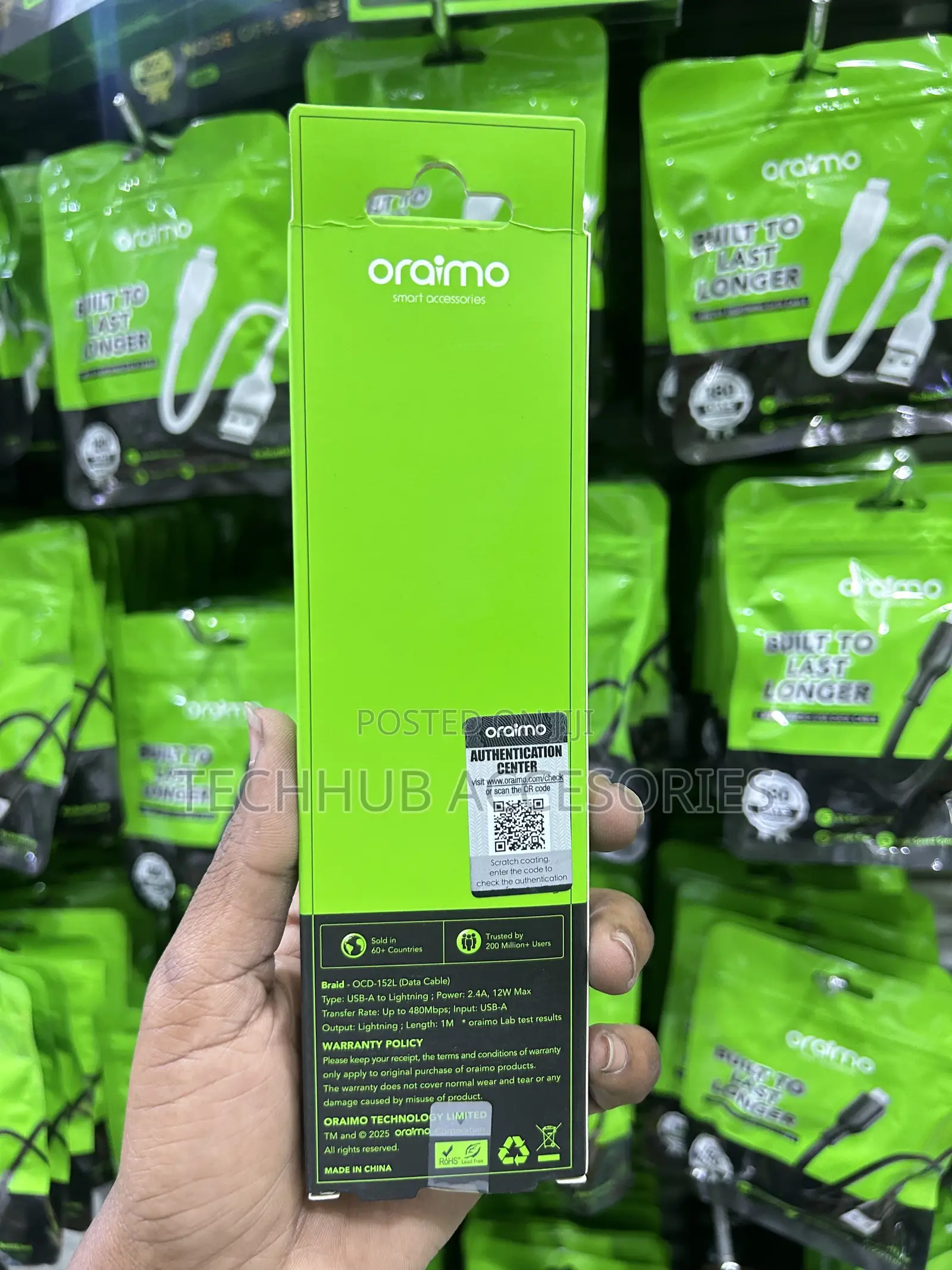Oraimo USB Type-C to Lightning Braid
