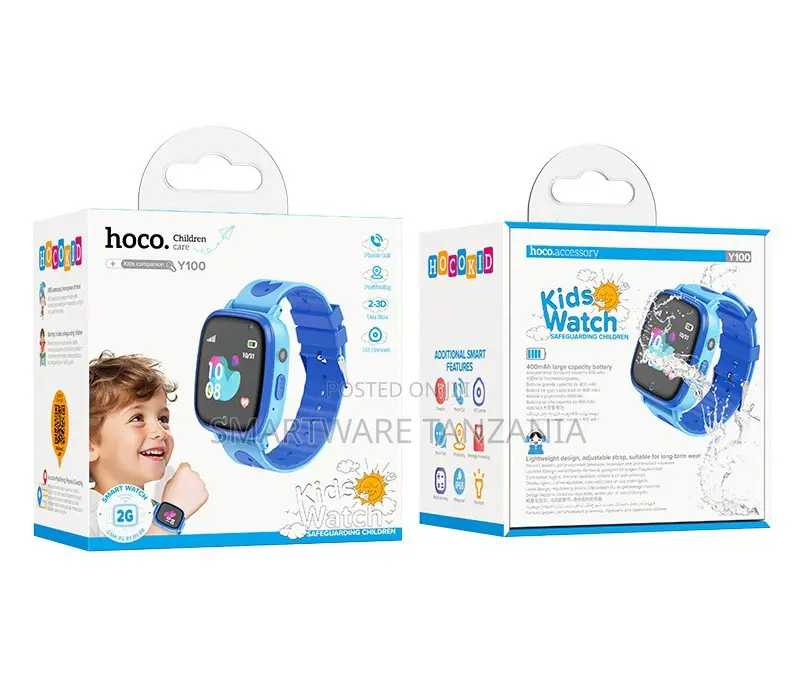 Hoco Kids Smart Watch Y100 With 400mAh Battery, Adjustable Strap, 2G
