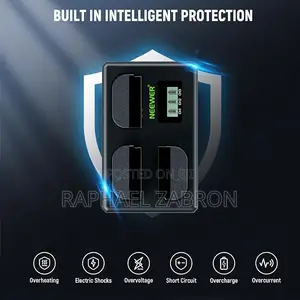 NEEWER Battery Charger Set for LP-E6P/LP-E6NH/LP-E6N, 3 Pack Battery