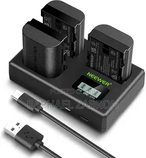 NEEWER Battery Charger Set for LP-E6P/LP-E6NH/LP-E6N, 3 Pack Battery