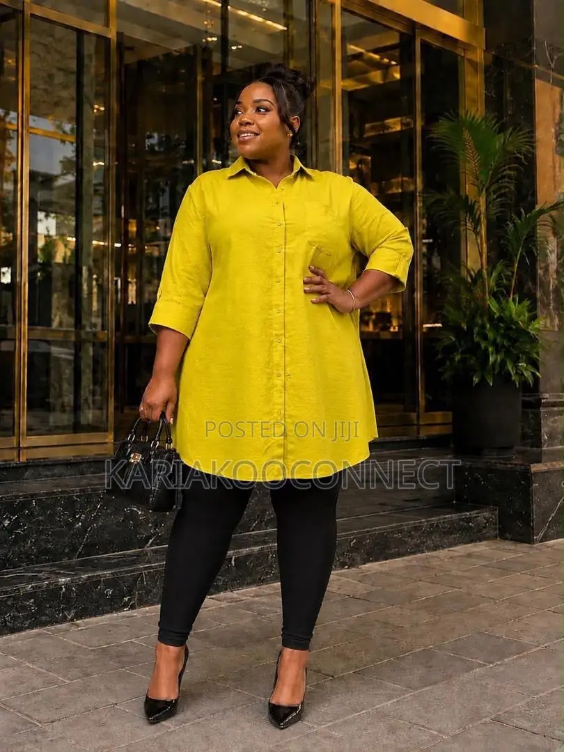 Oversized Longline Button-Down Shirt