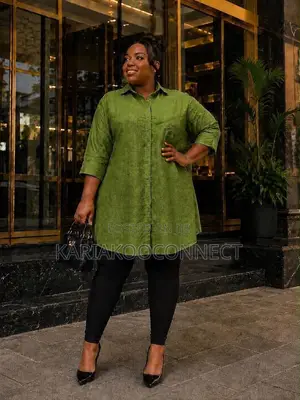 Oversized Longline Button-Down Shirt