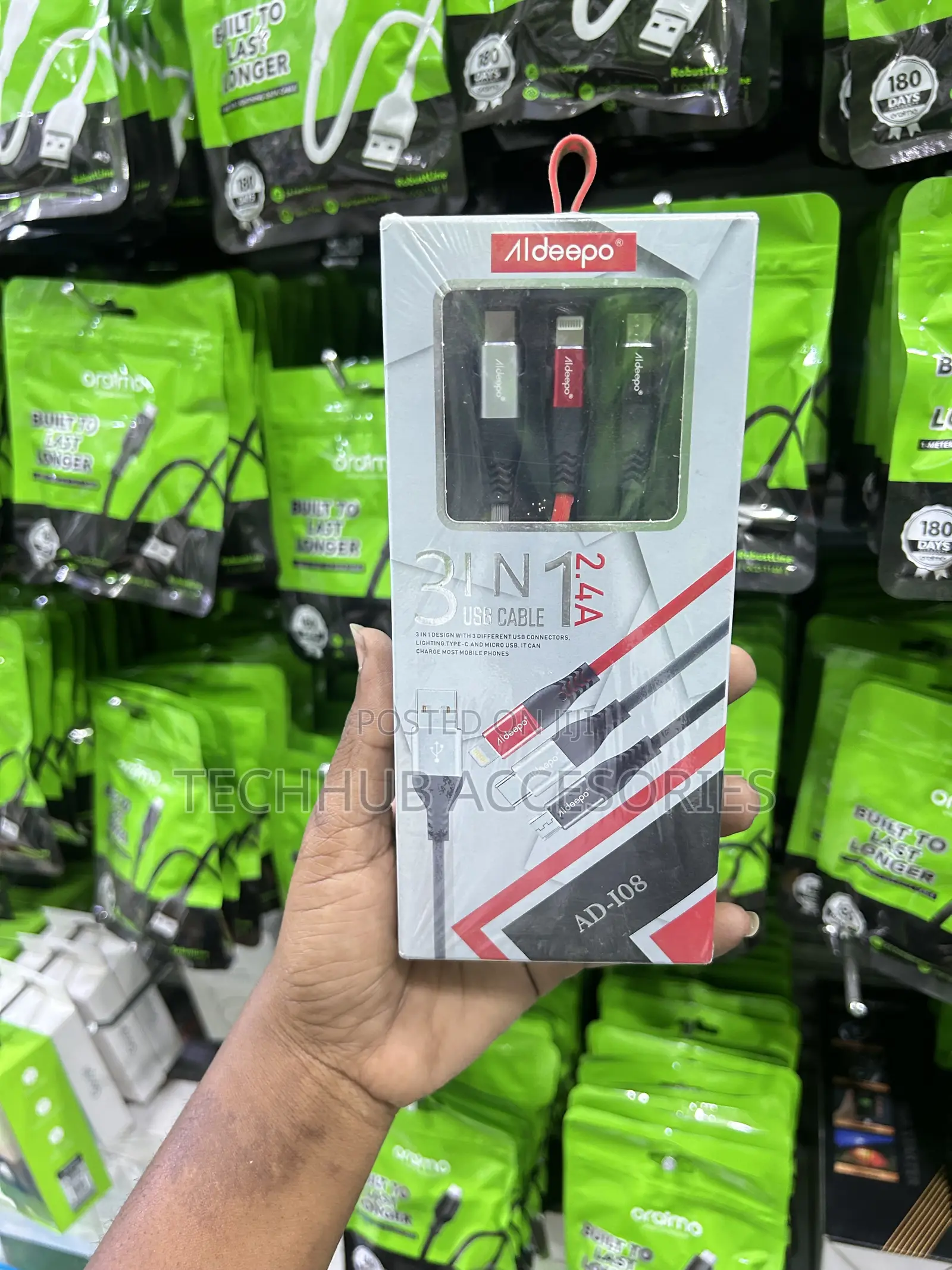 Aldeepo 3-in-1 USB Fast Charging Data Cable