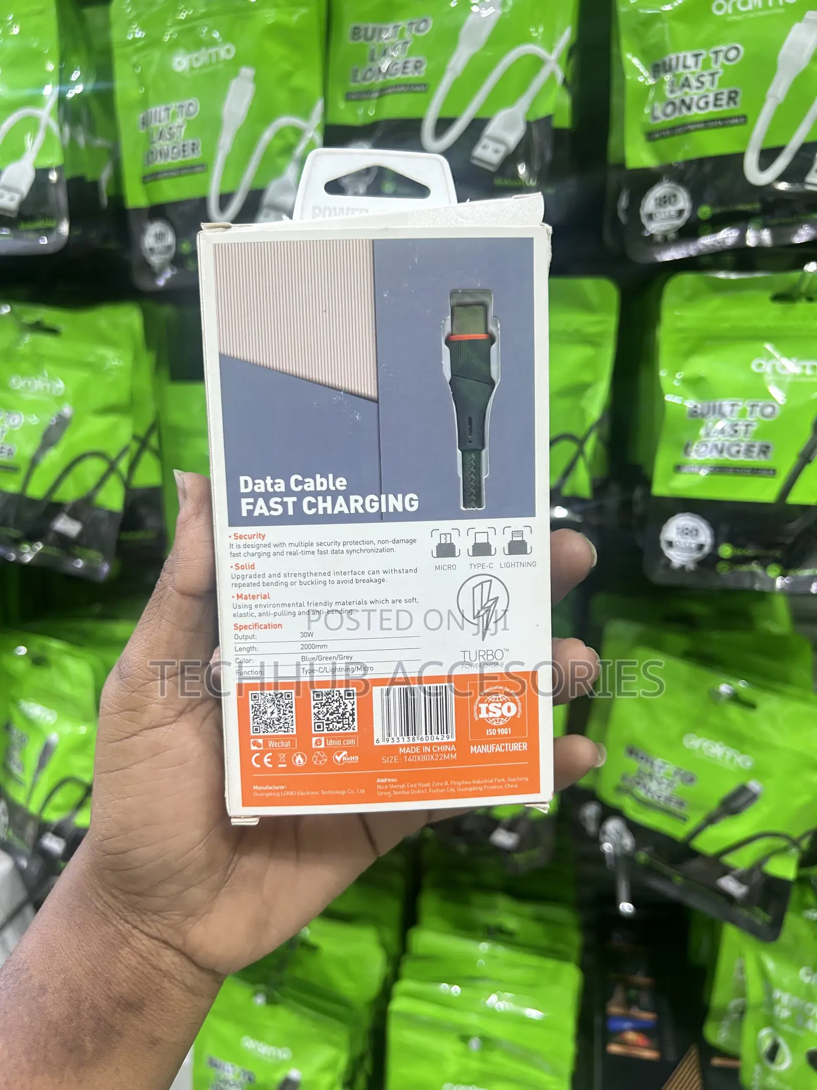 LDNIO USB to Type-C Cable 2M