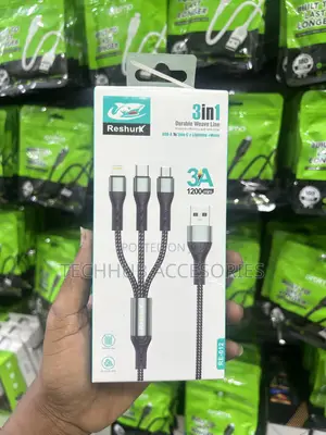 Reshurk 3-in-1 USB Fast Charging Data Cable