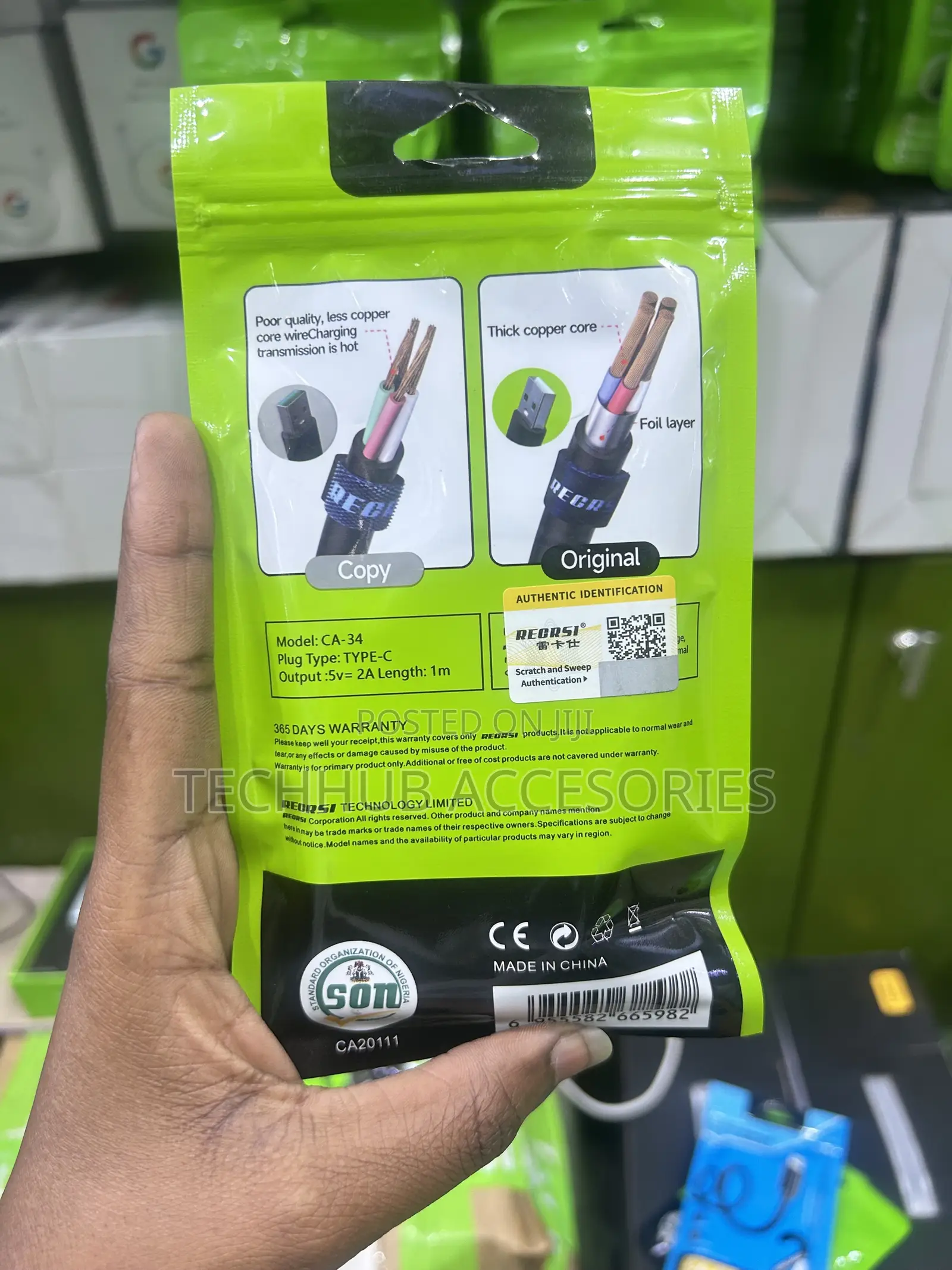 Recrsi Type-C Fast Charging USB Cable