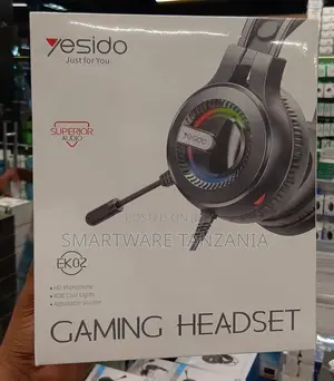 Yesido EK02 Gaming Headset With HD Microphone, Adjustable Volume, RGB