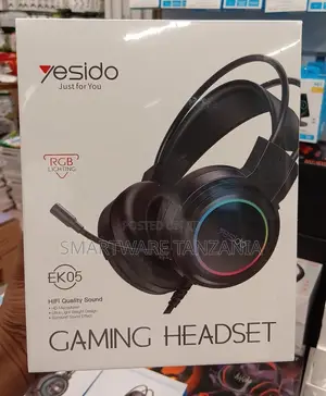 Yesido EK05 Gaming Headset With RGB Lighting, HiFi Sound HD Microphone