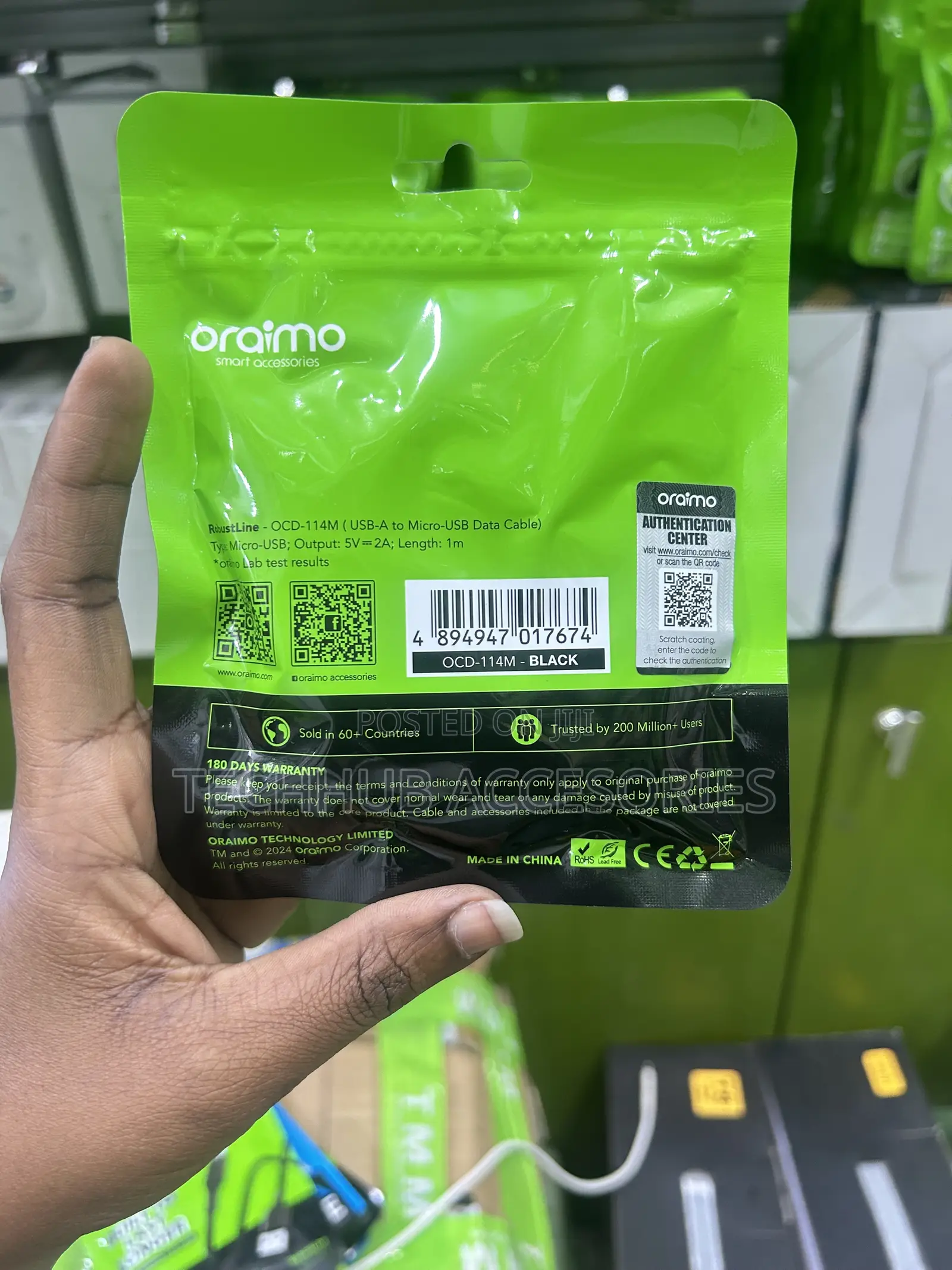 Oraimo USB to Lightning Micro USB Fast Charging Cable