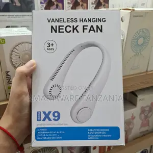 Vaneless Hanging Neck Fan Model X9, Indoor/Outdoor Use, 10in
