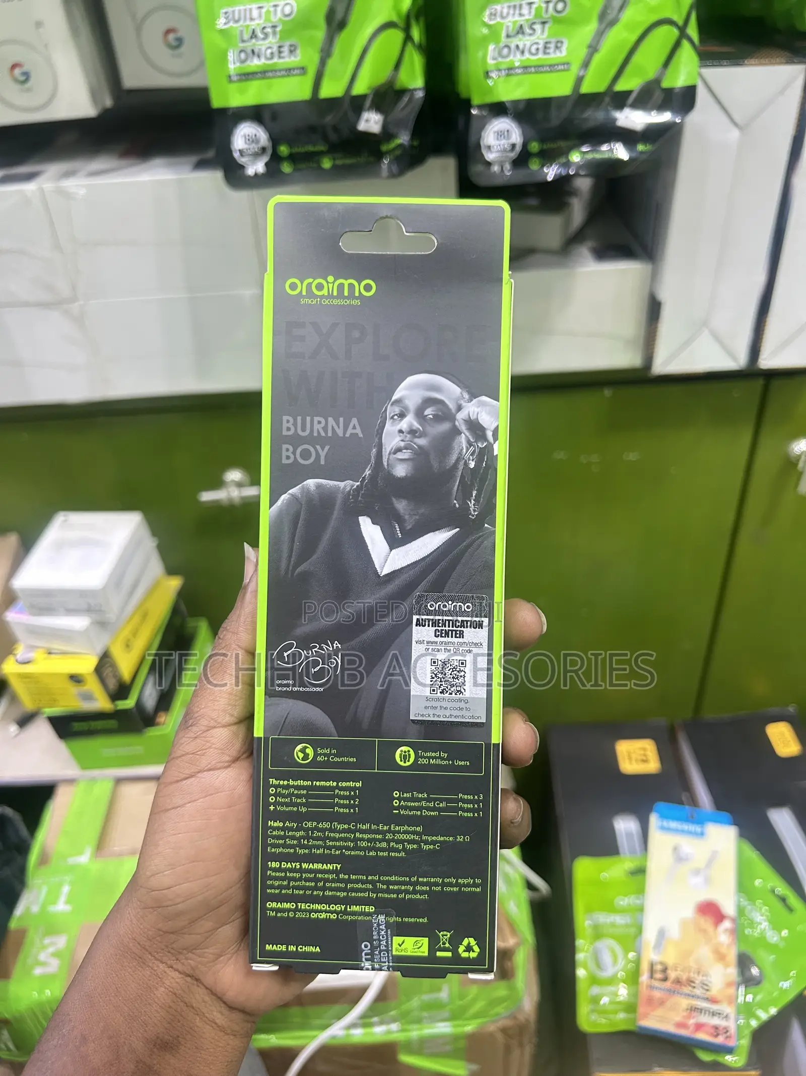 Oraimo Type-C Wired Earphones