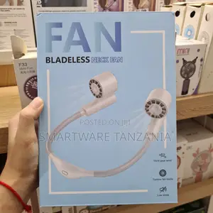 Bladeless Neck Fan With Turbine Fan Blades, Low Noise, Three Speed