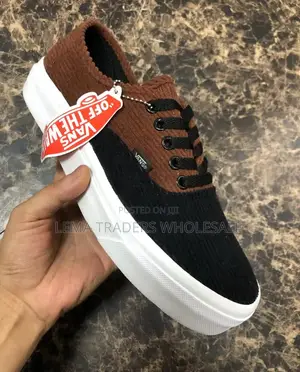Vans Authentic Colorblock Corduroy Low-Top Sneakers