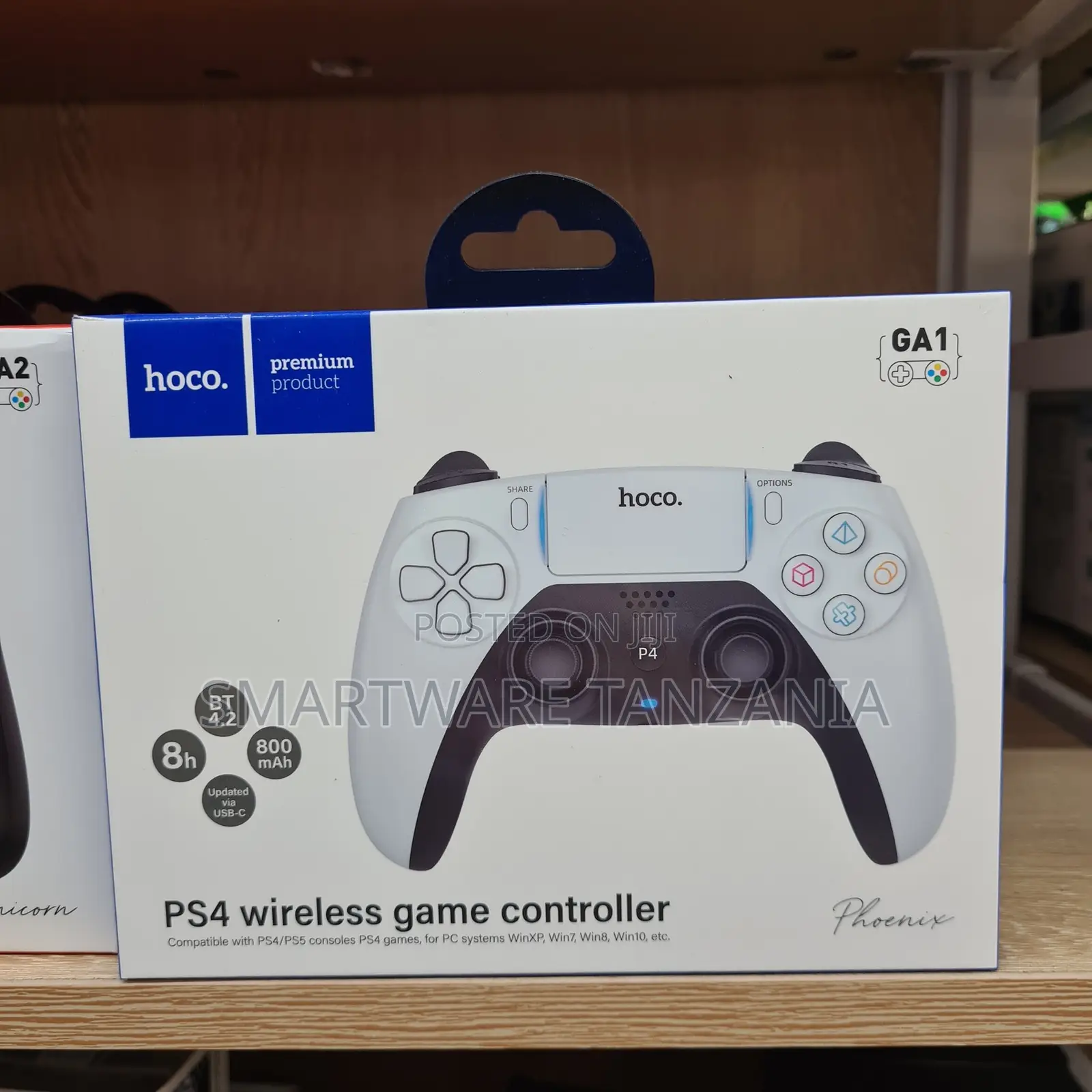 Hoco PS4 Wireless Game Controller, Bluetooth 4.2, 800mAh Battery