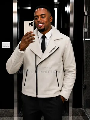 Cream Biker Hool Jacket