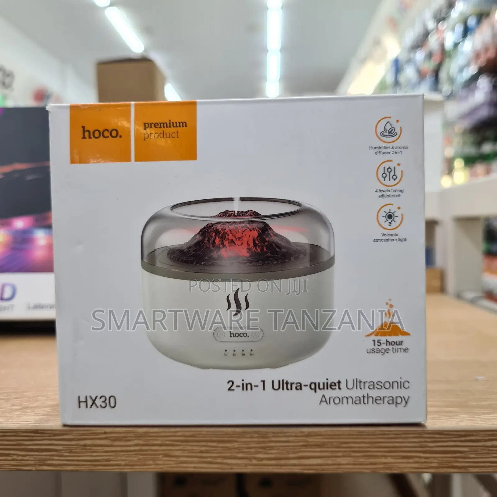 Hoco HX30 2-in-1 Ultrasonic Aromatherapy Diffuser With 15-Hour Usage
