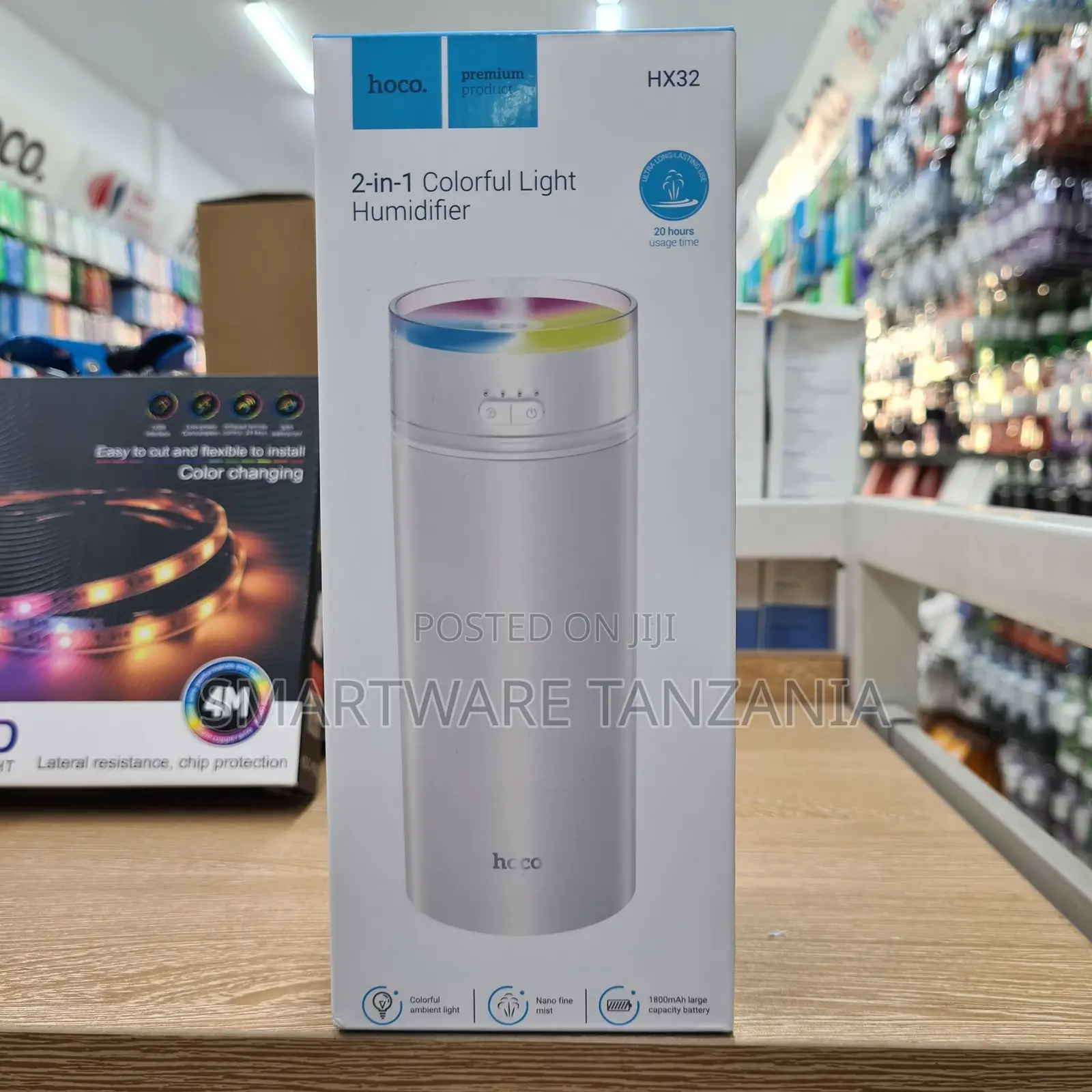 Hoco HX32 2-in-1 Colorful Light Humidifier With 1800mAh Battery