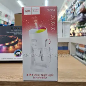 Hoco HX34 2-in-1 Starry Night Light and Humidifier With RGB Lighting