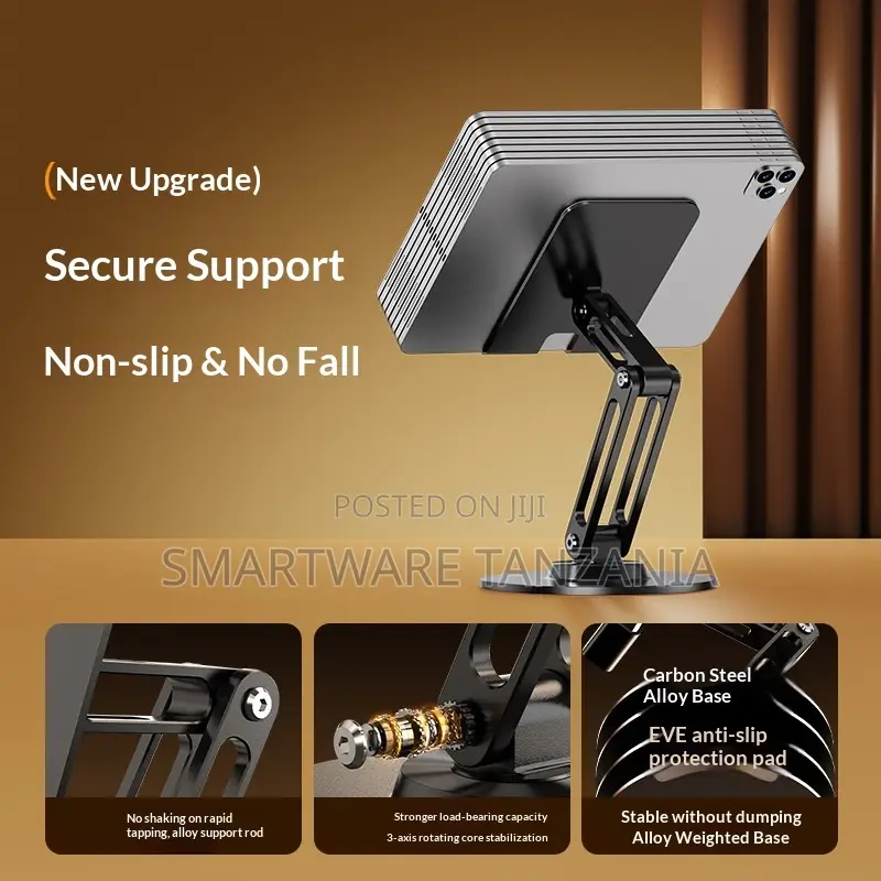 Hoco Full Metal Phone Holder With 360° Rotation for 4.5" to 7" Phones