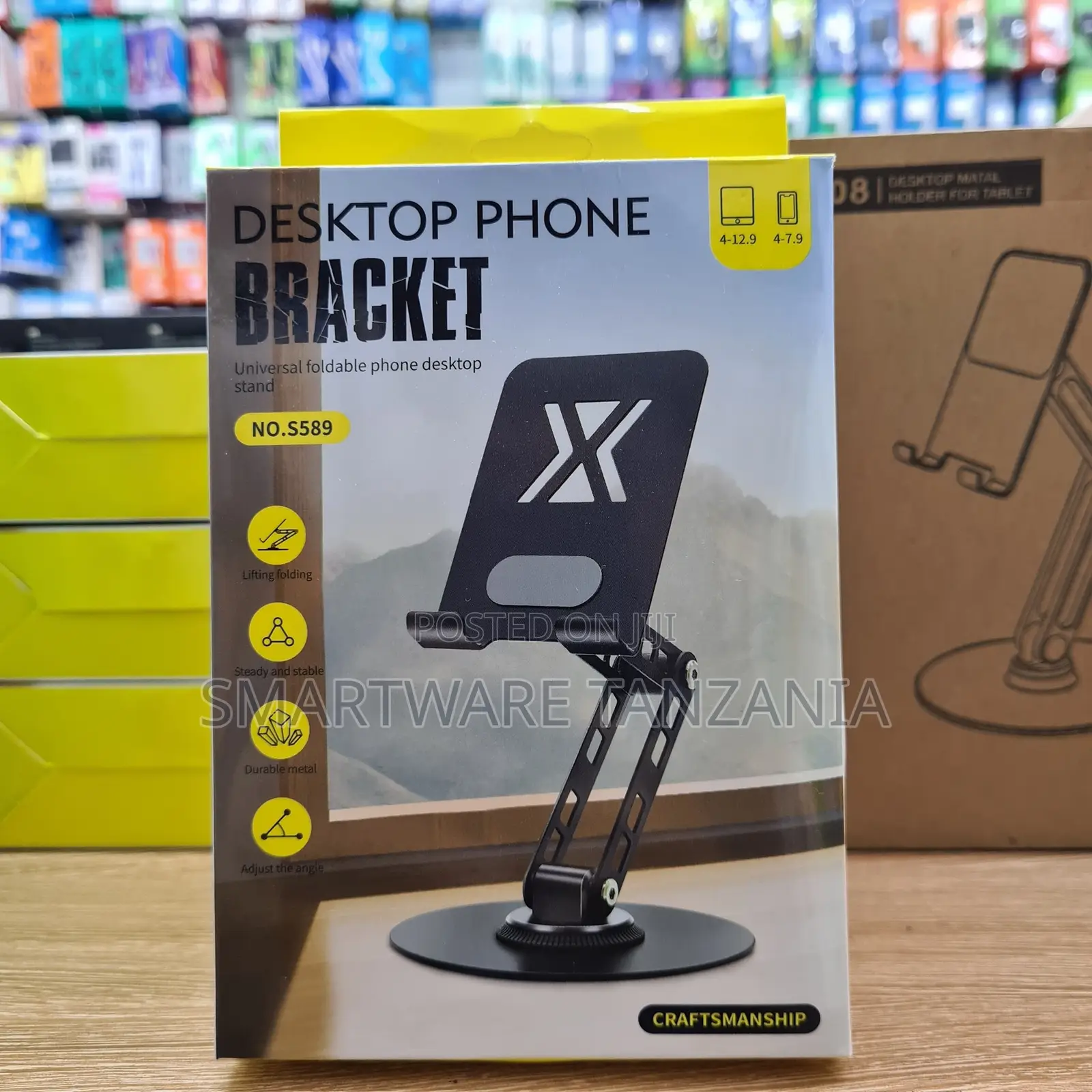 Universal Foldable Desktop Phone Bracket Stand for 4-12.9 Inch Devices