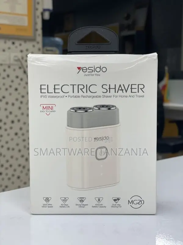 Yesido Electric Shaver, IPX5 Waterproof, Rechargeable, 3200 RPM, MG20