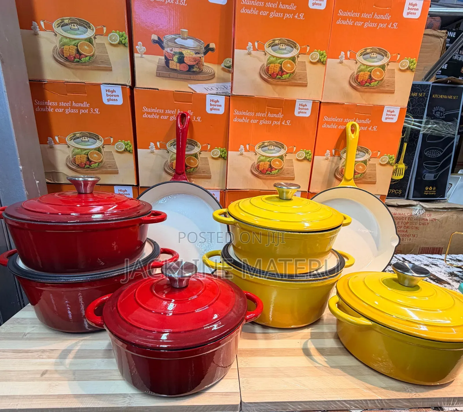 Cast Iron Cookware Set 7pcs Original High Quality
