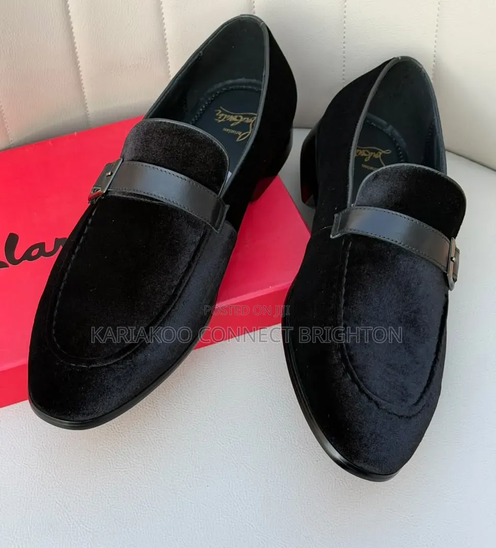 Velvet Monk Strap Loafers