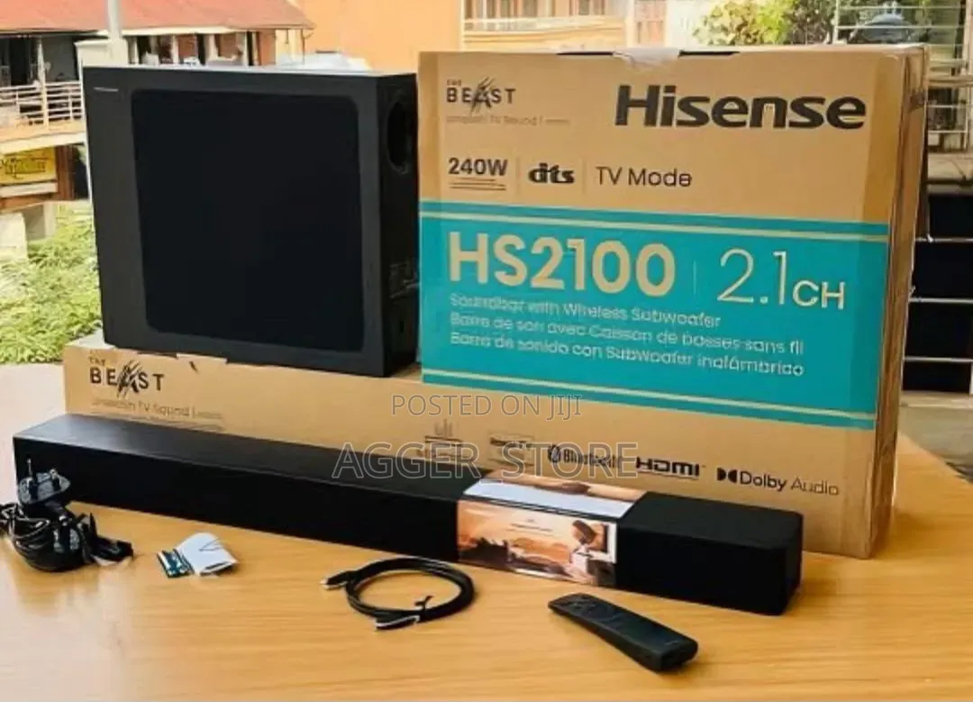 Hisense HS2100 2.1-Channel 240W Soundbar
